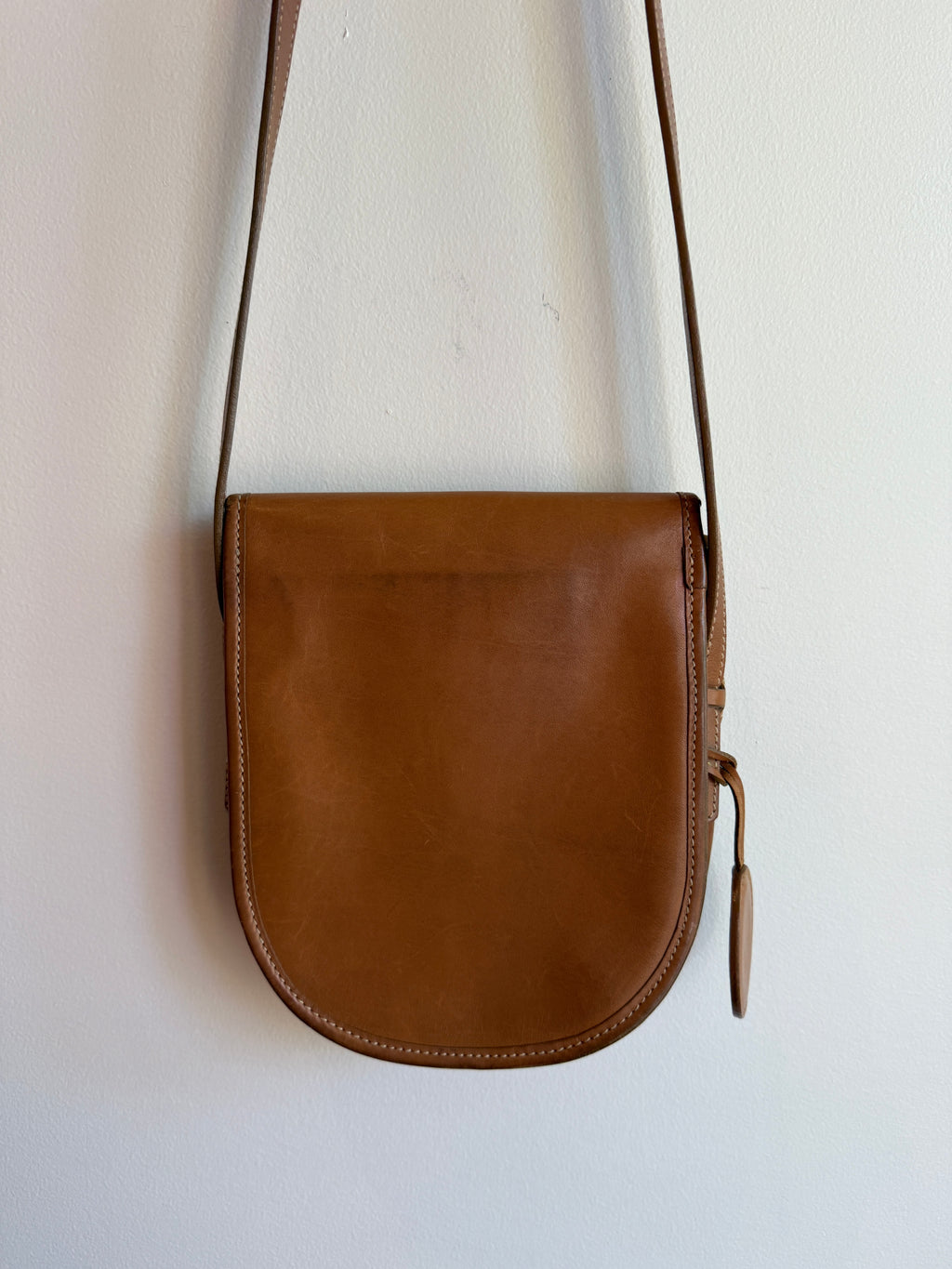 Parisian Brown Leather Satchel