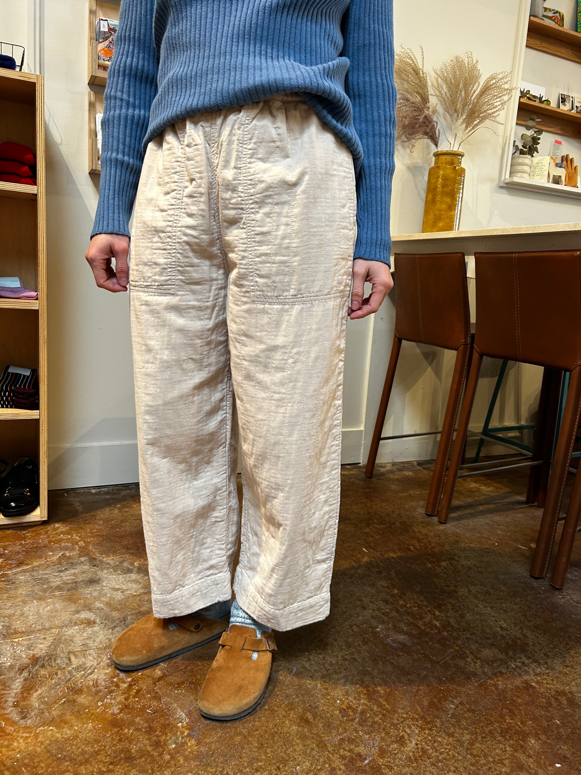 Quilted Cotton Barrel Leg