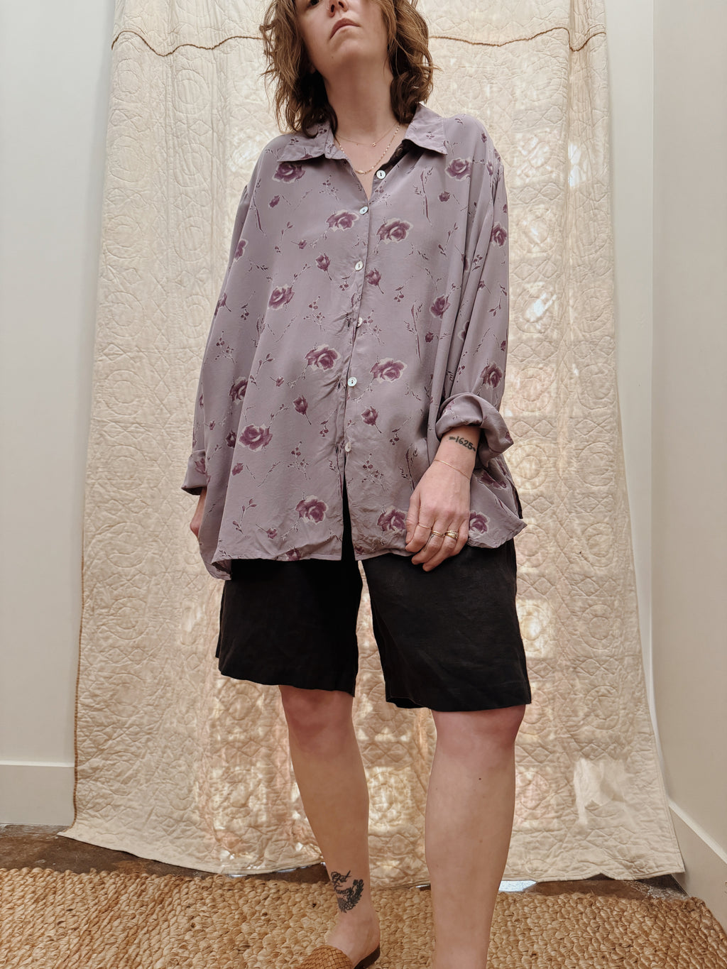 Silk Floral Blouse