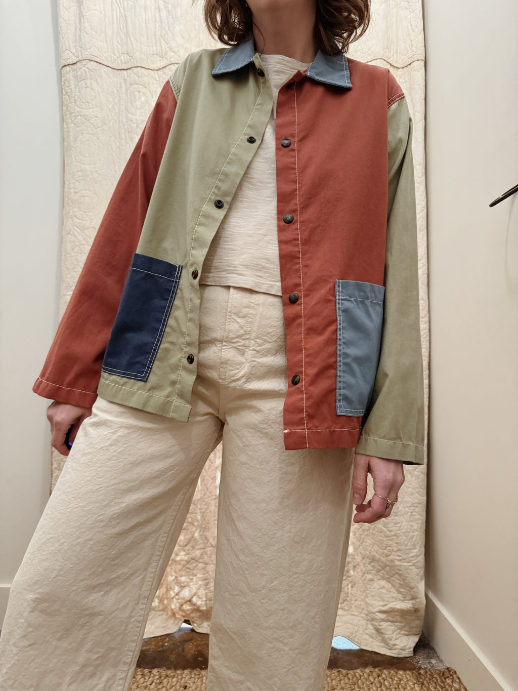 Linen / Cotton Patchwork Chore