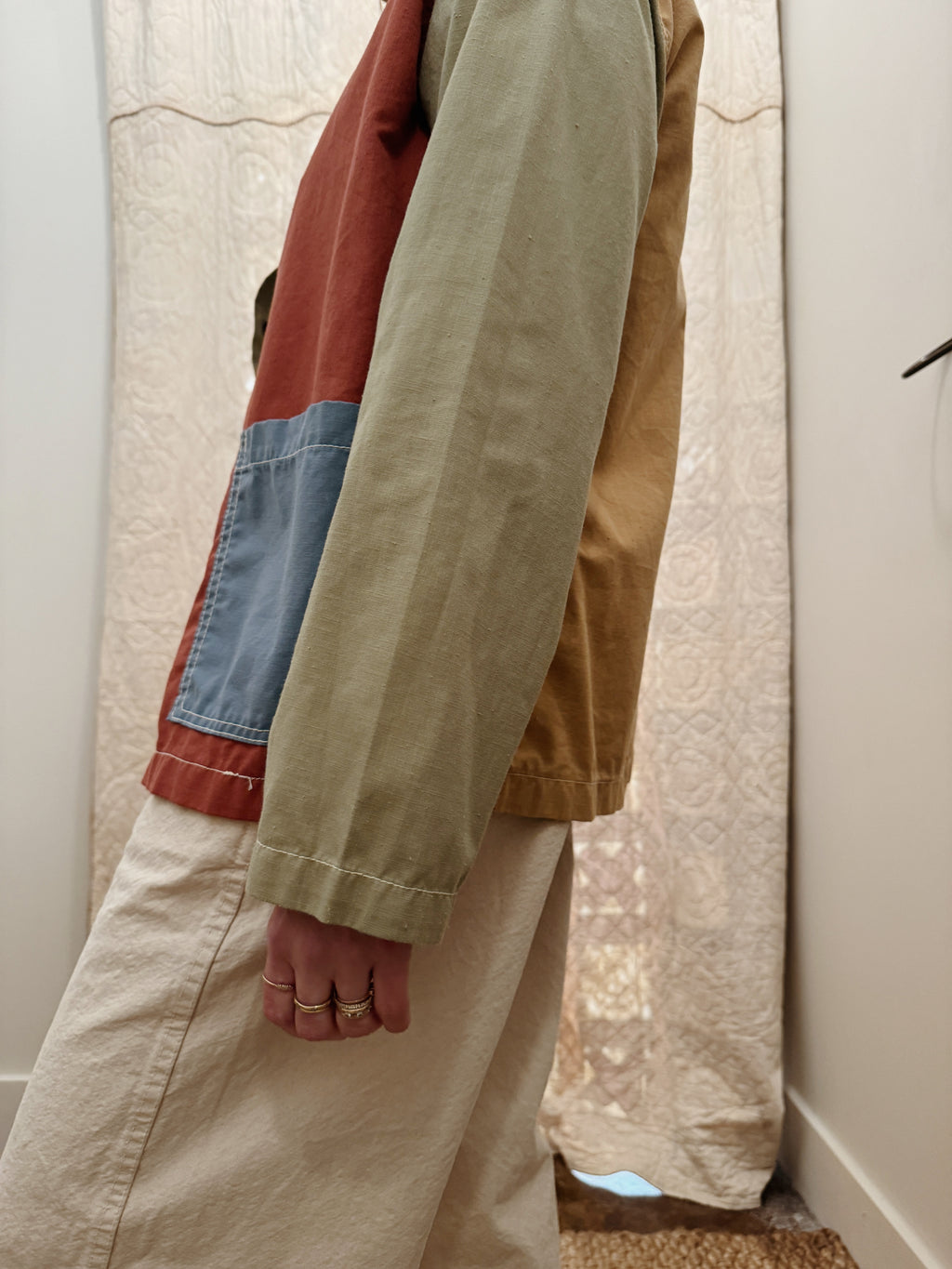 Linen / Cotton Patchwork Chore