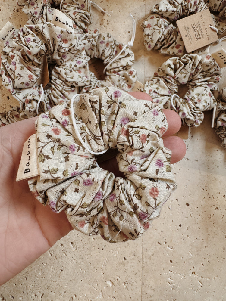 Spring Floral Mini Scrunchie