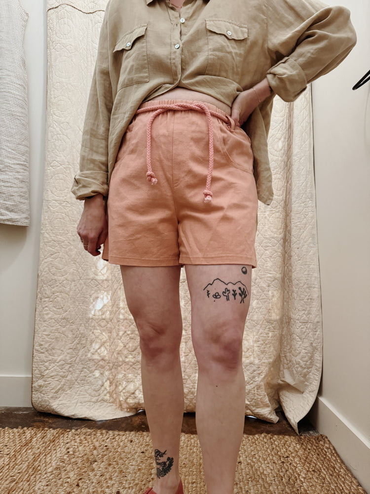 Salmon Cotton Short