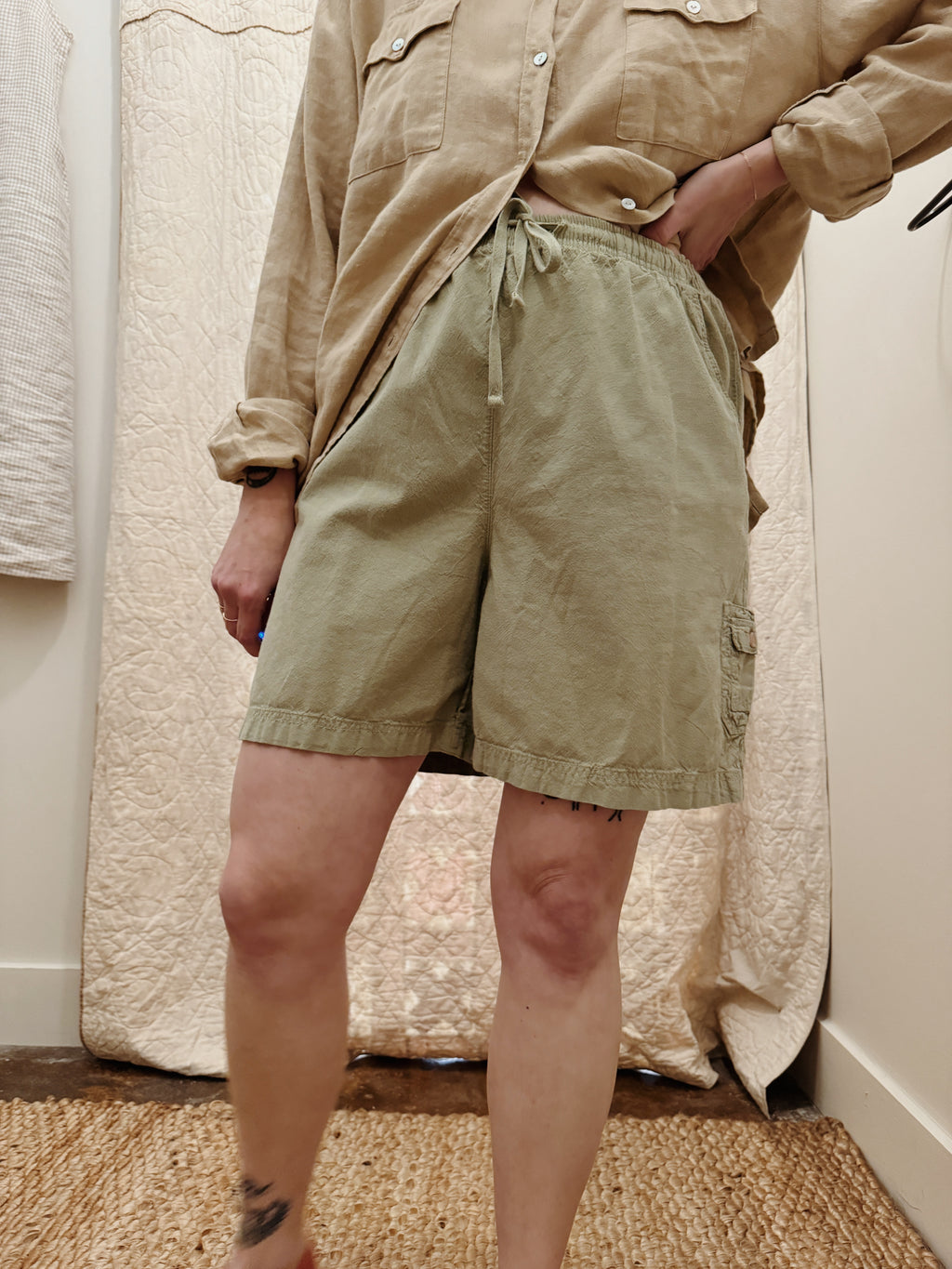 Sage Drawstring Shorts