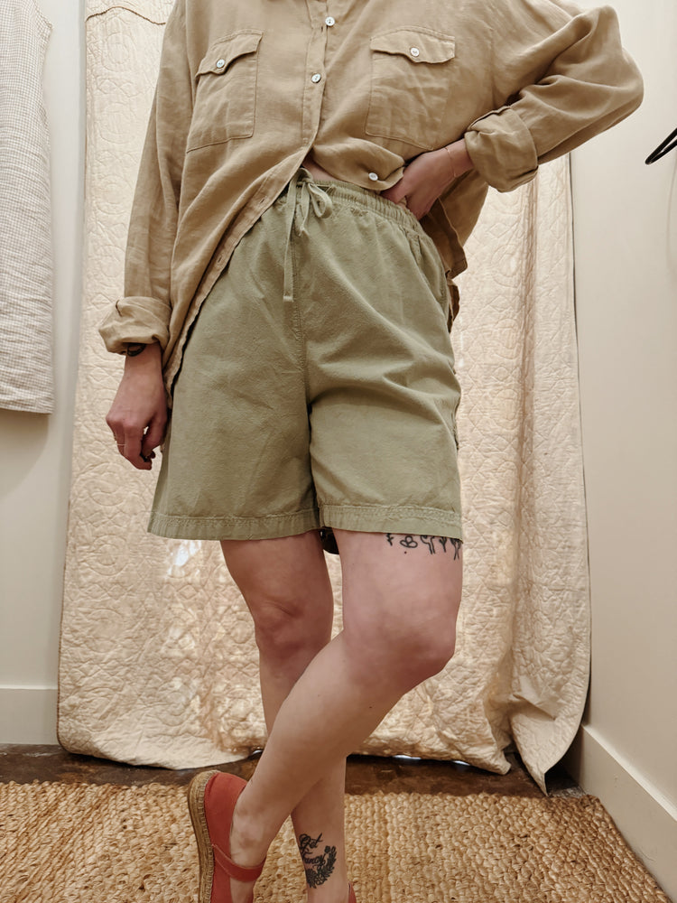 Sage Drawstring Shorts