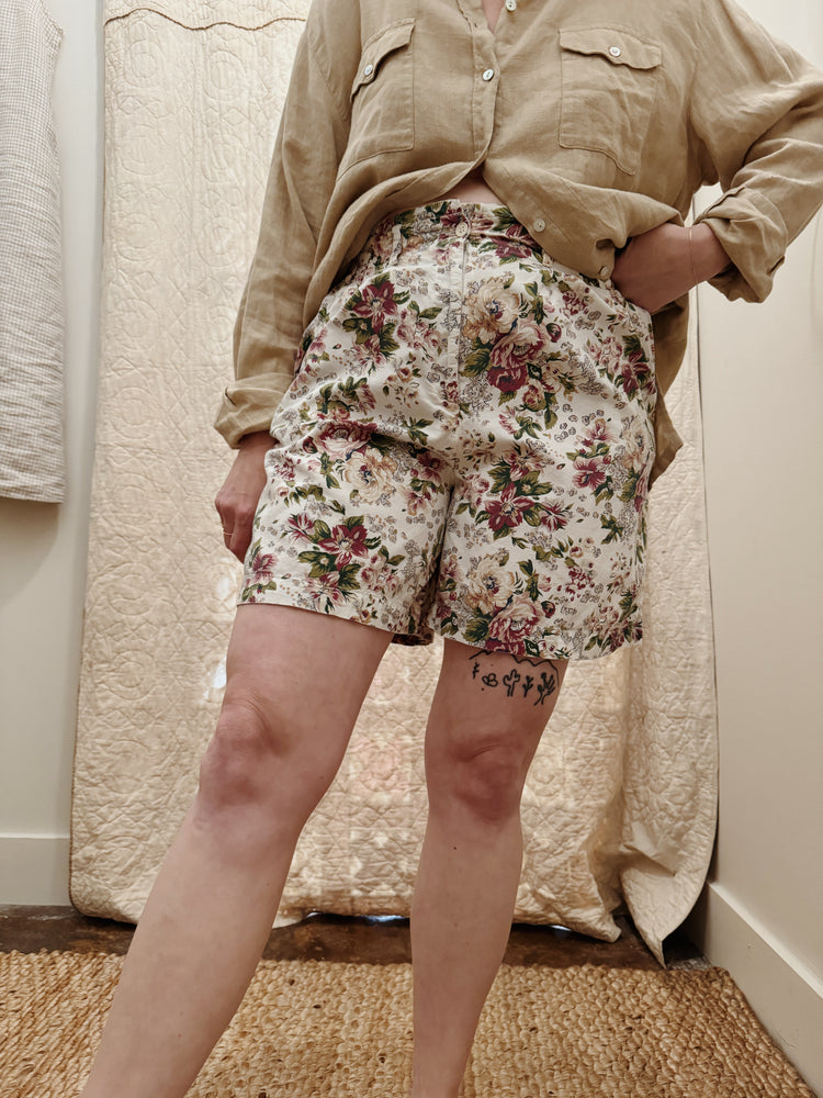 Floral Pull On Shorts