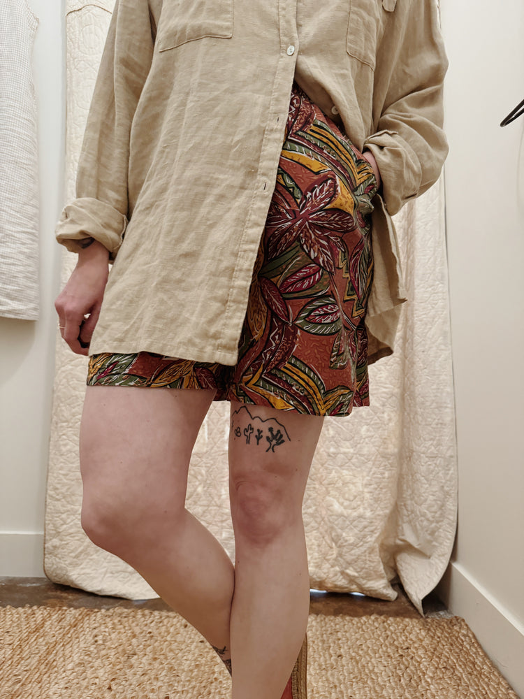 Silk Pull on Shorts