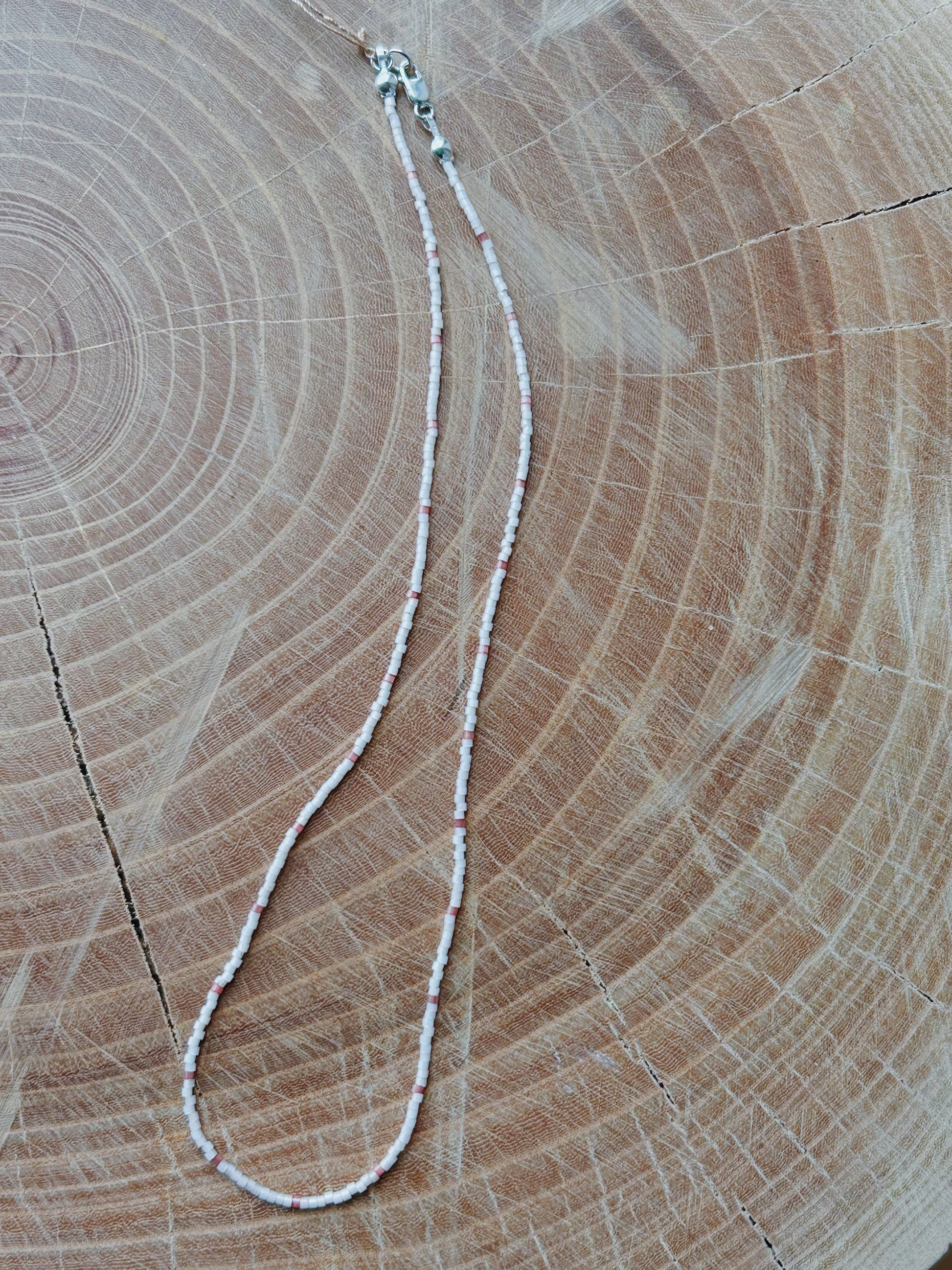 Pink Glass Bead Necklaces