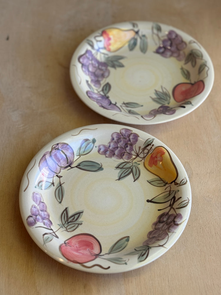 Watercolor Stoneware Plates