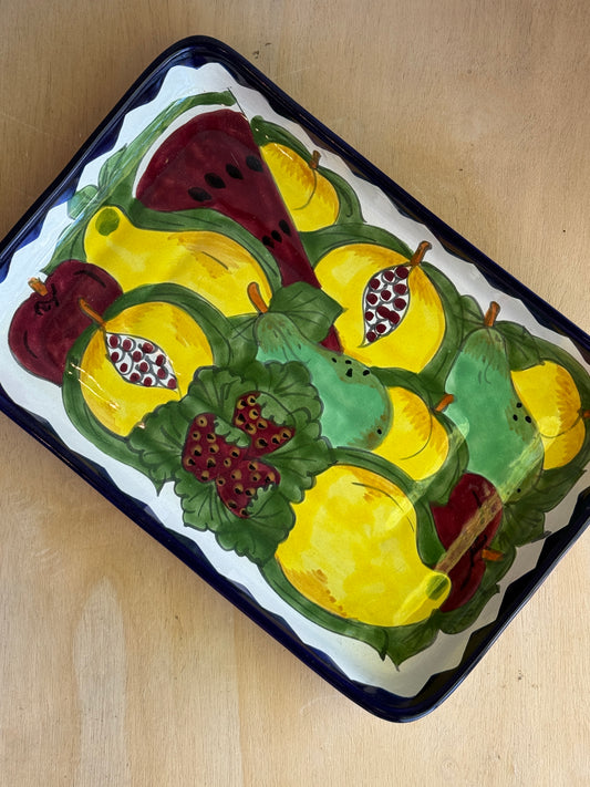 Ceramic Painted Baking Dish