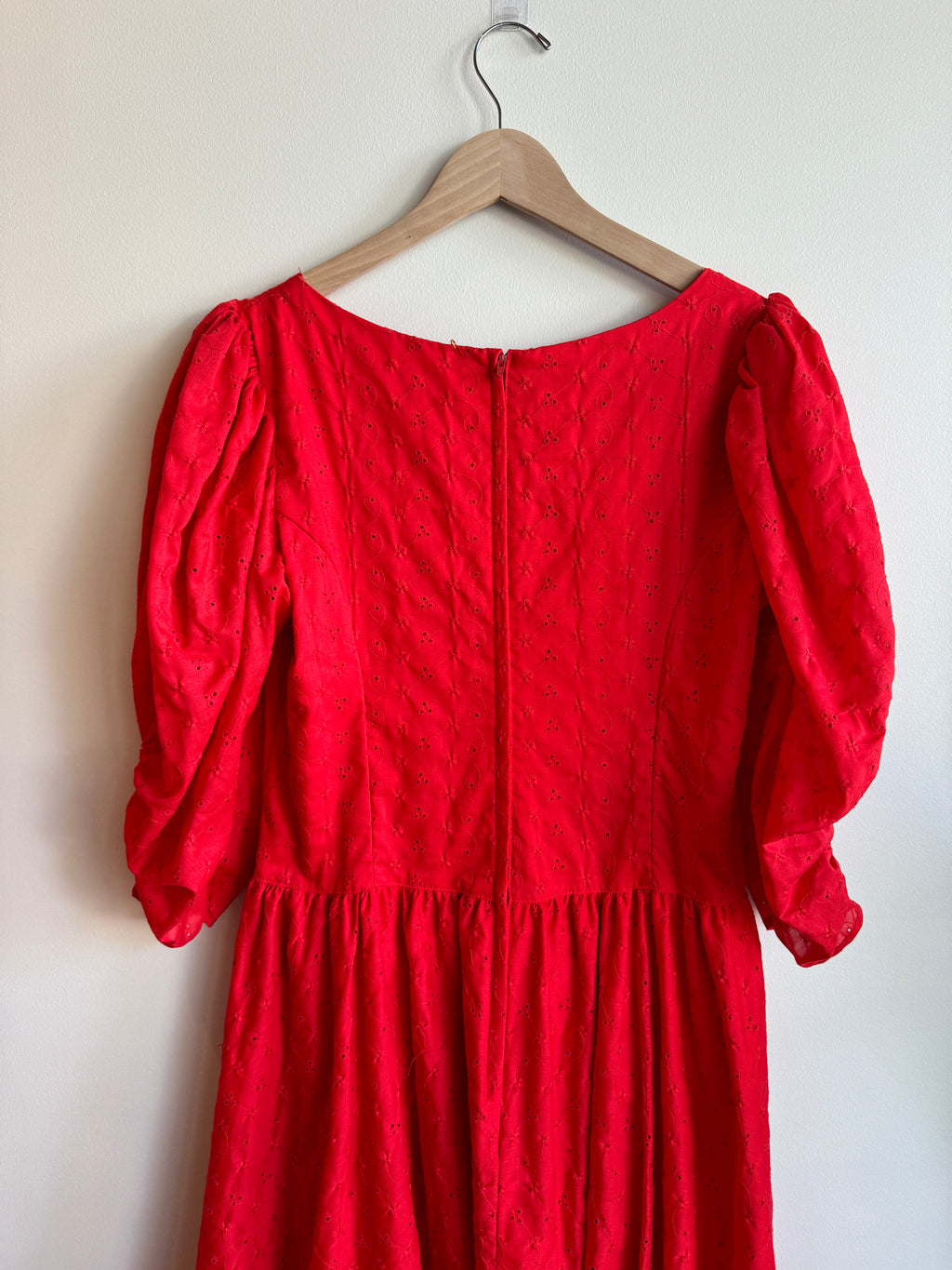 Puff Sleeve Eyelet Summer Dress