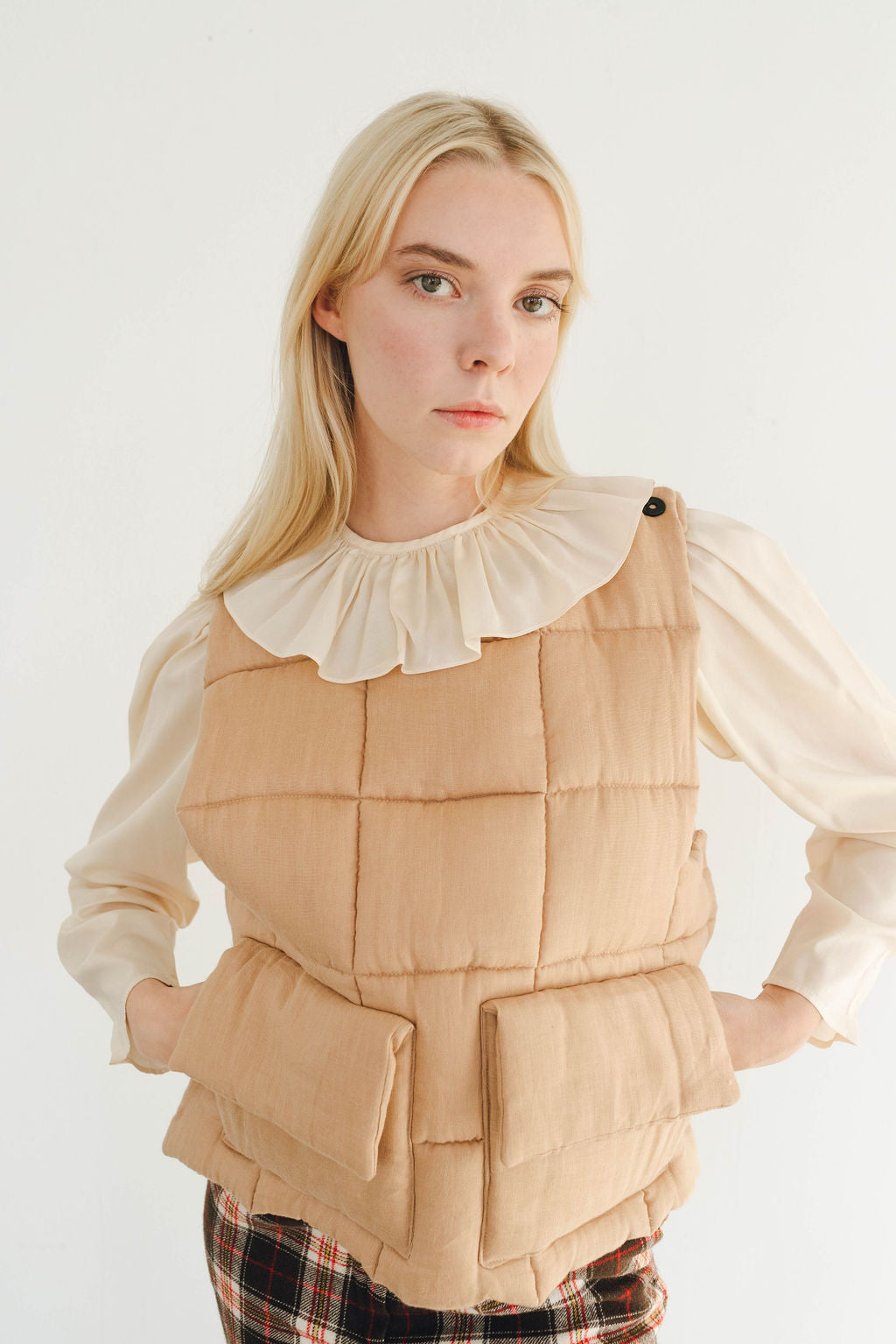 Quilted Wool Vest