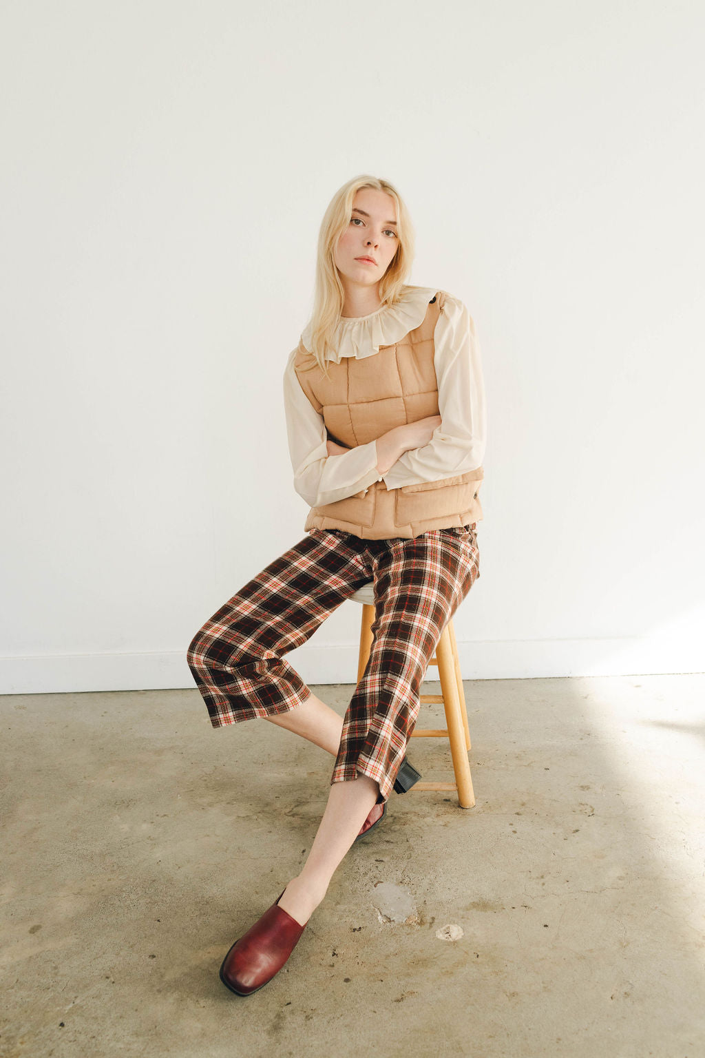 Quilted Wool Vest