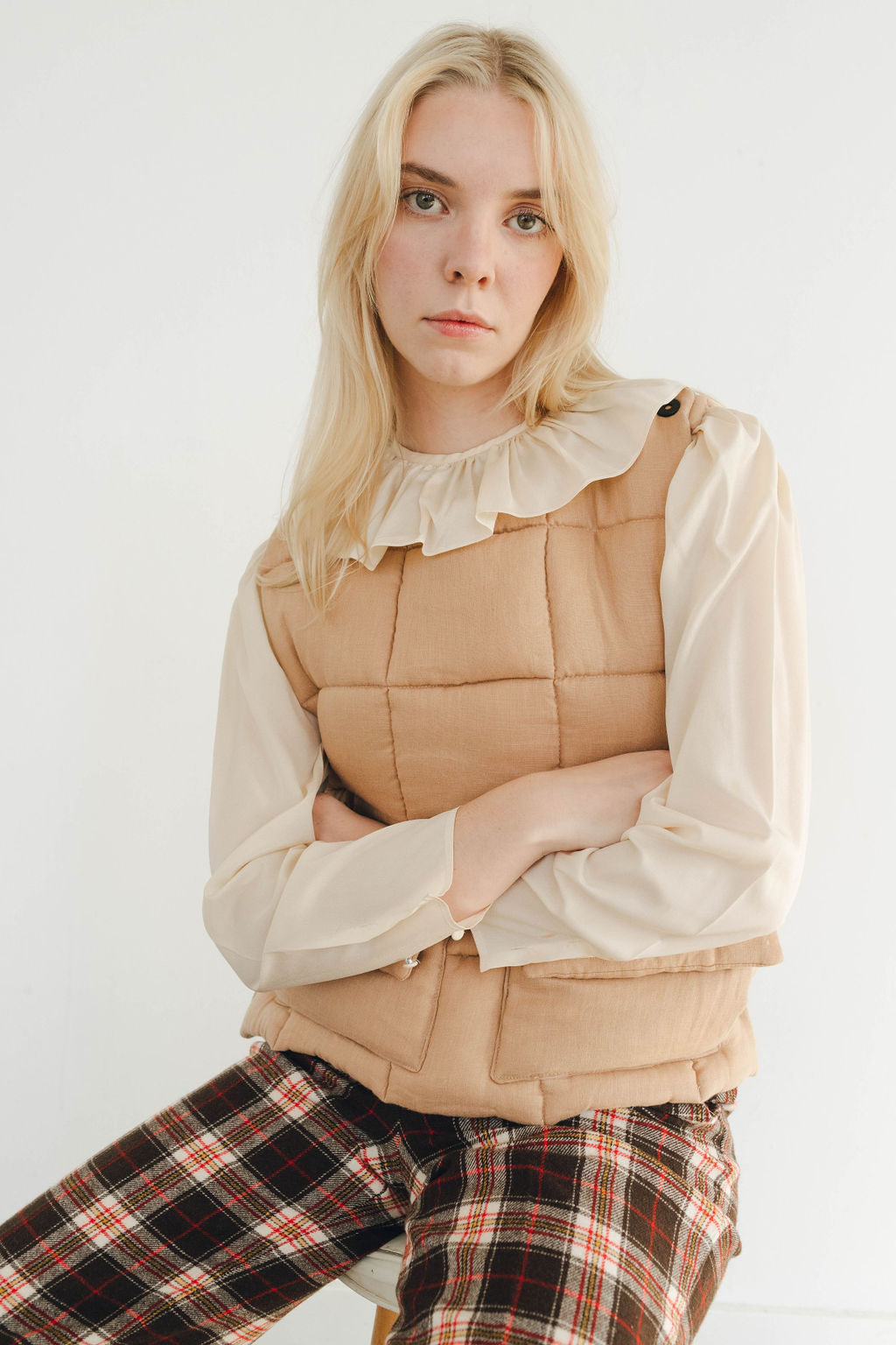 Quilted Wool Vest