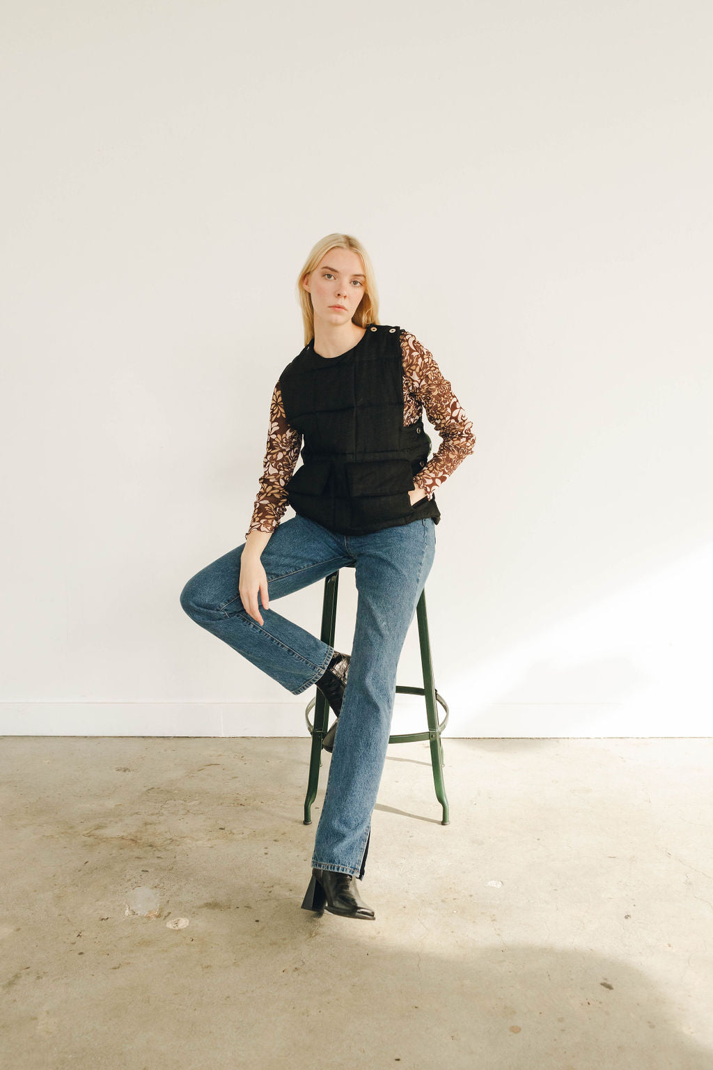 Quilted Wool Vest