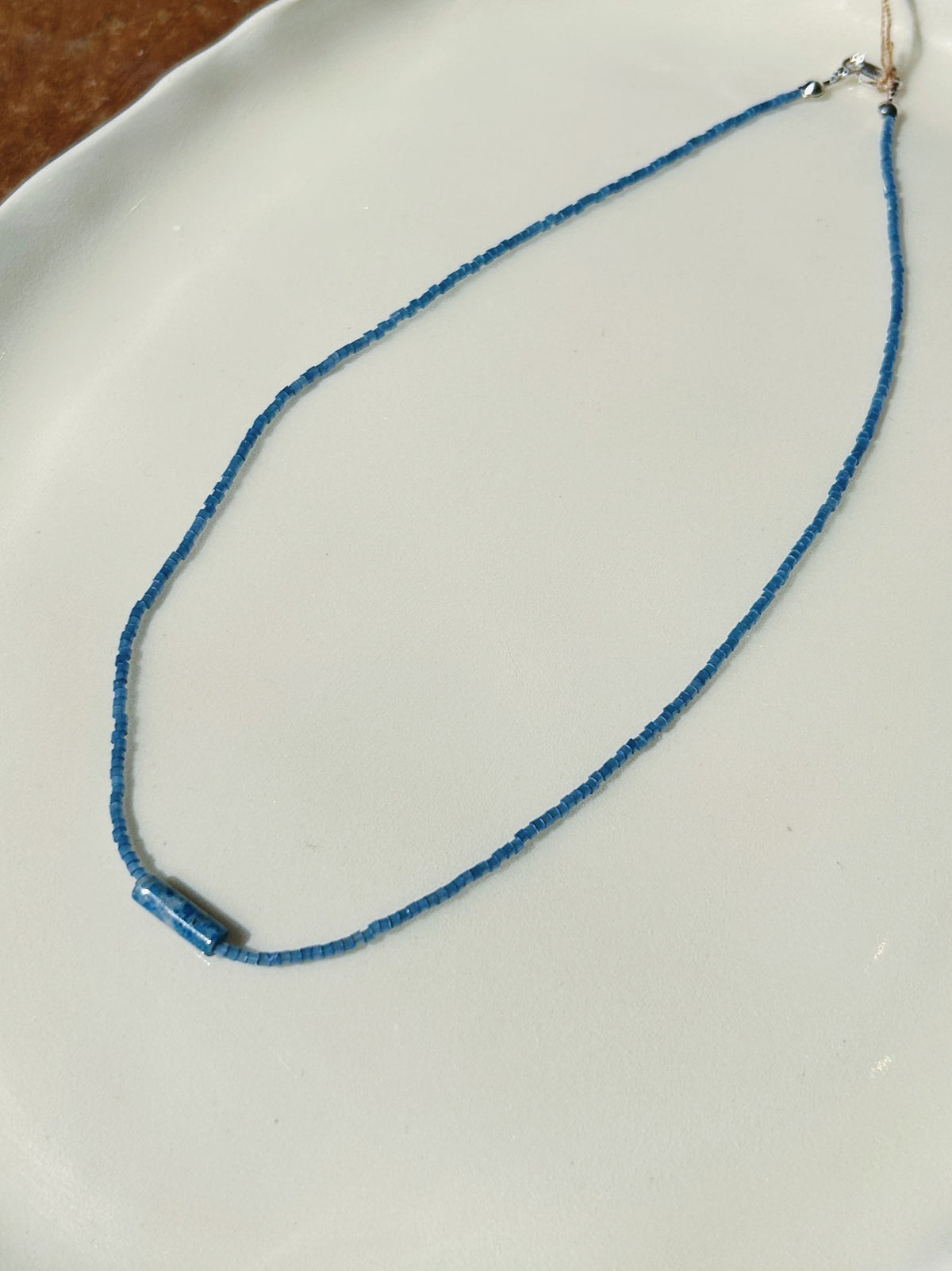 Blue Skies Agate Necklace