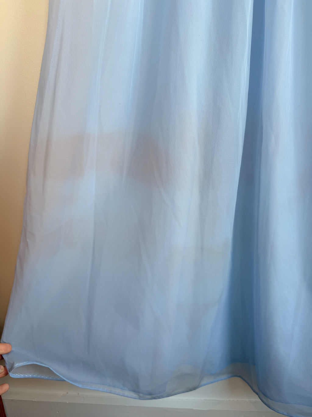 Blue Nylon Nightgown
