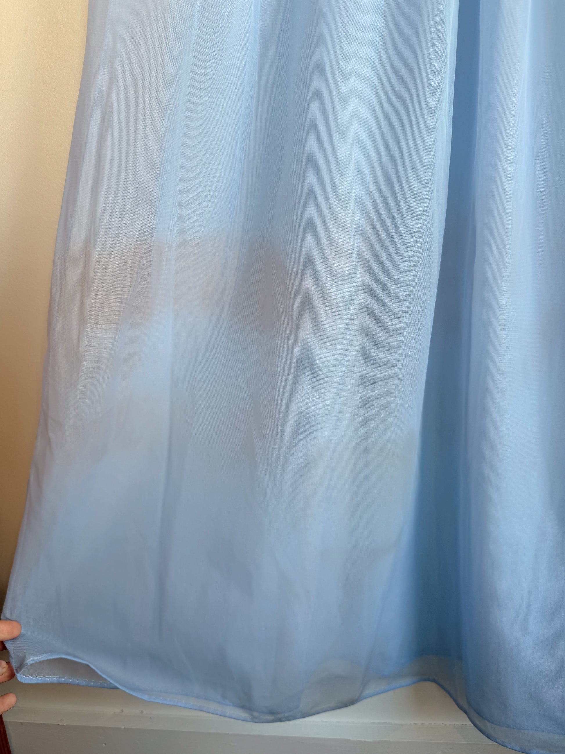 Blue Nylon Nightgown