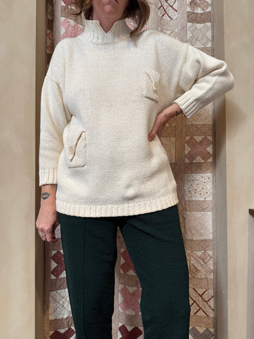 Cotton 2 Pocket Sweater