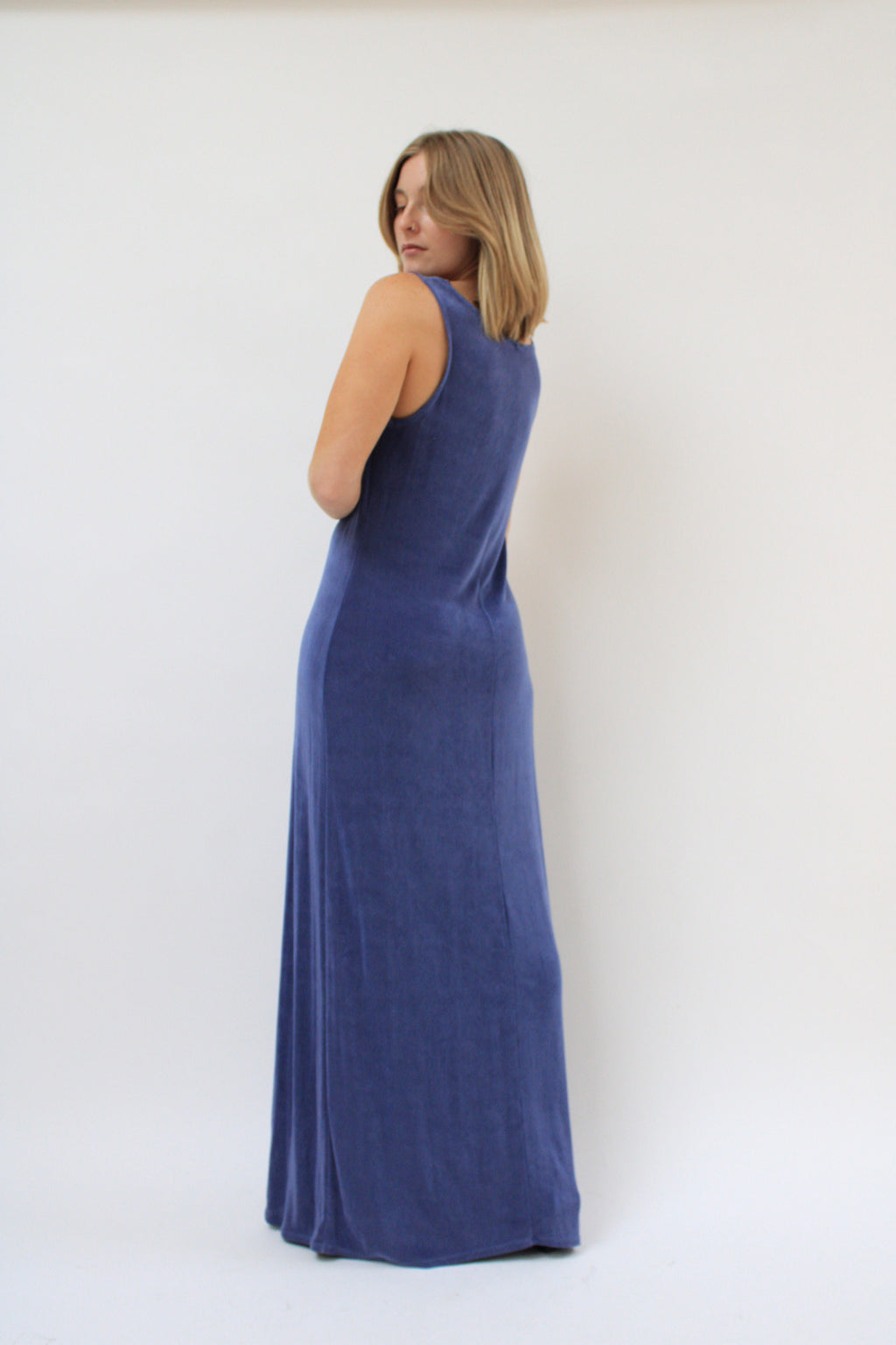 Slinky Malibu Blue Maxi Dress