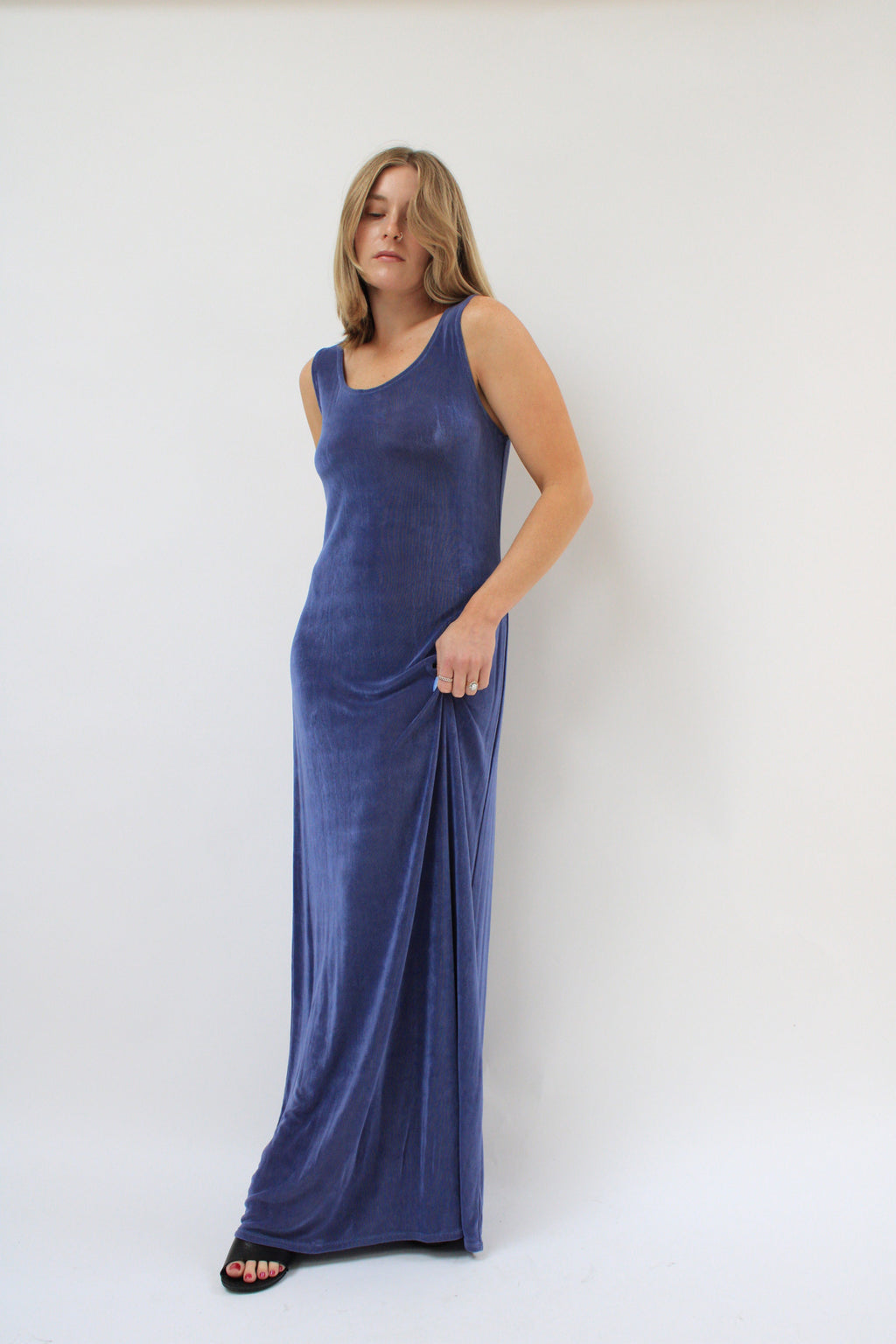 Slinky Malibu Blue Maxi Dress