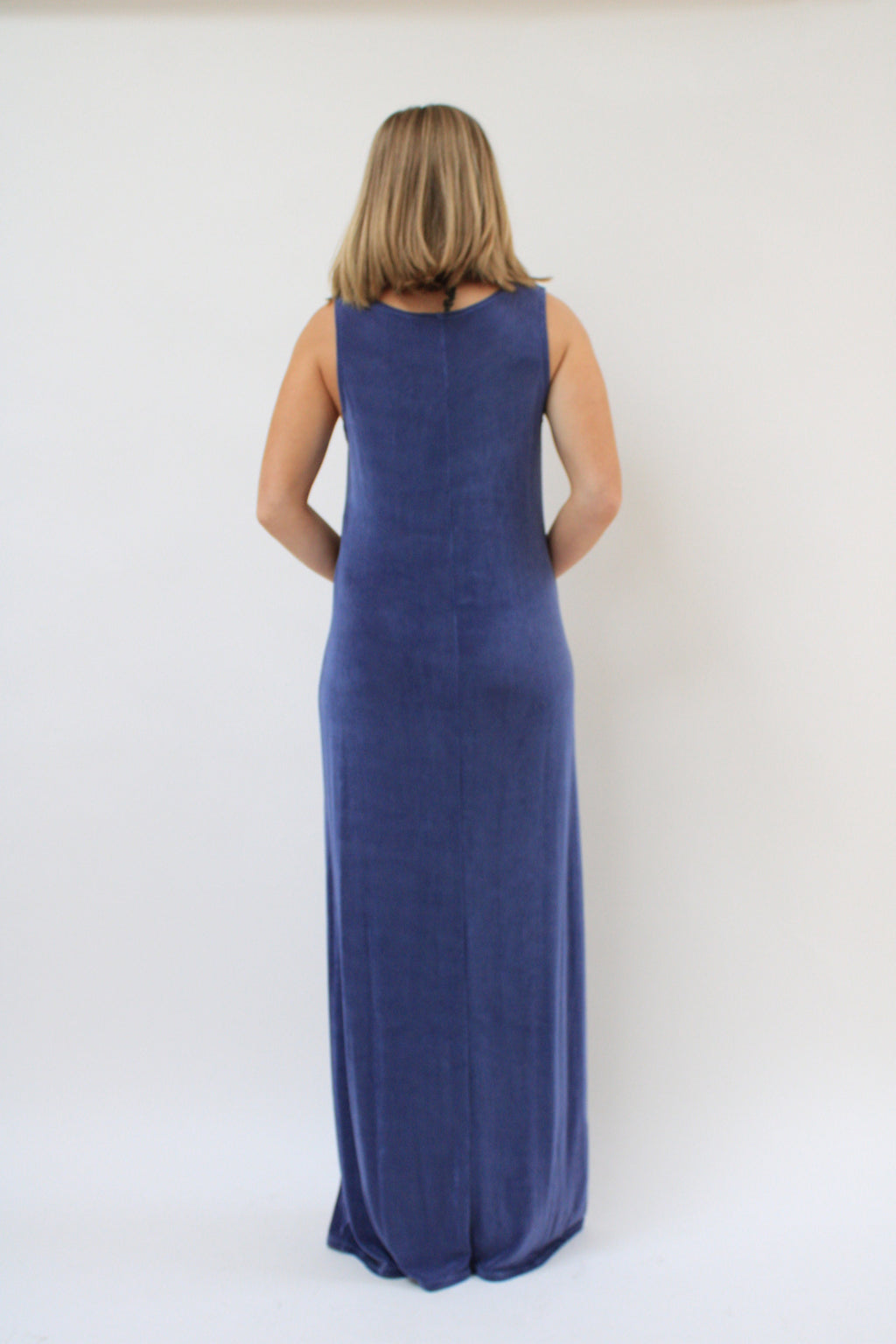 Slinky Malibu Blue Maxi Dress