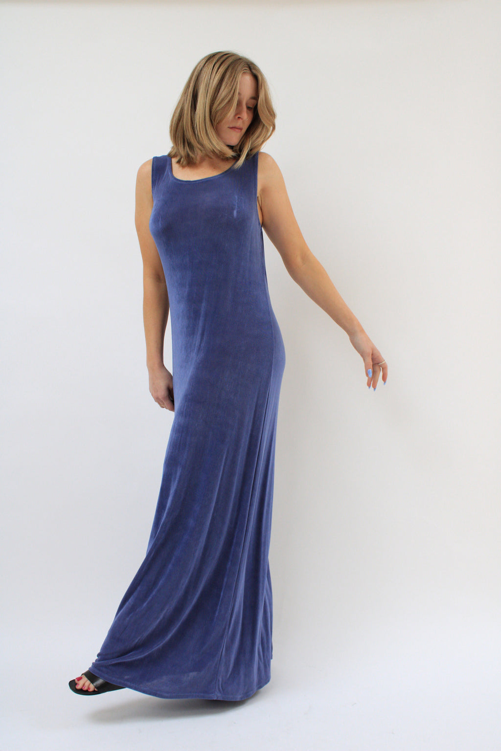 Slinky Malibu Blue Maxi Dress