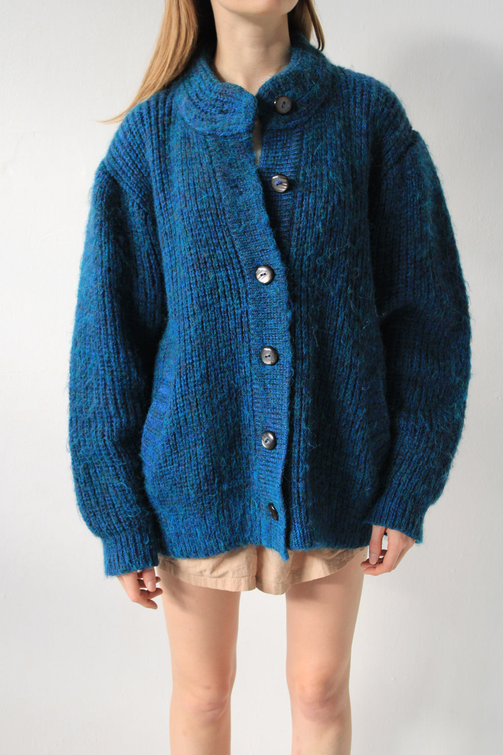 Chunky Knit Wool Cardigan
