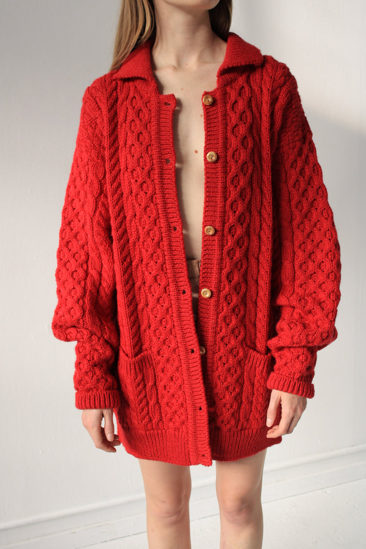 Wool Cable Cardi