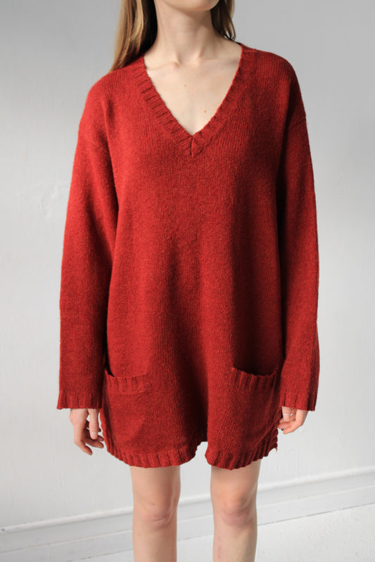 Hip Pocket Wool Knit Tunic