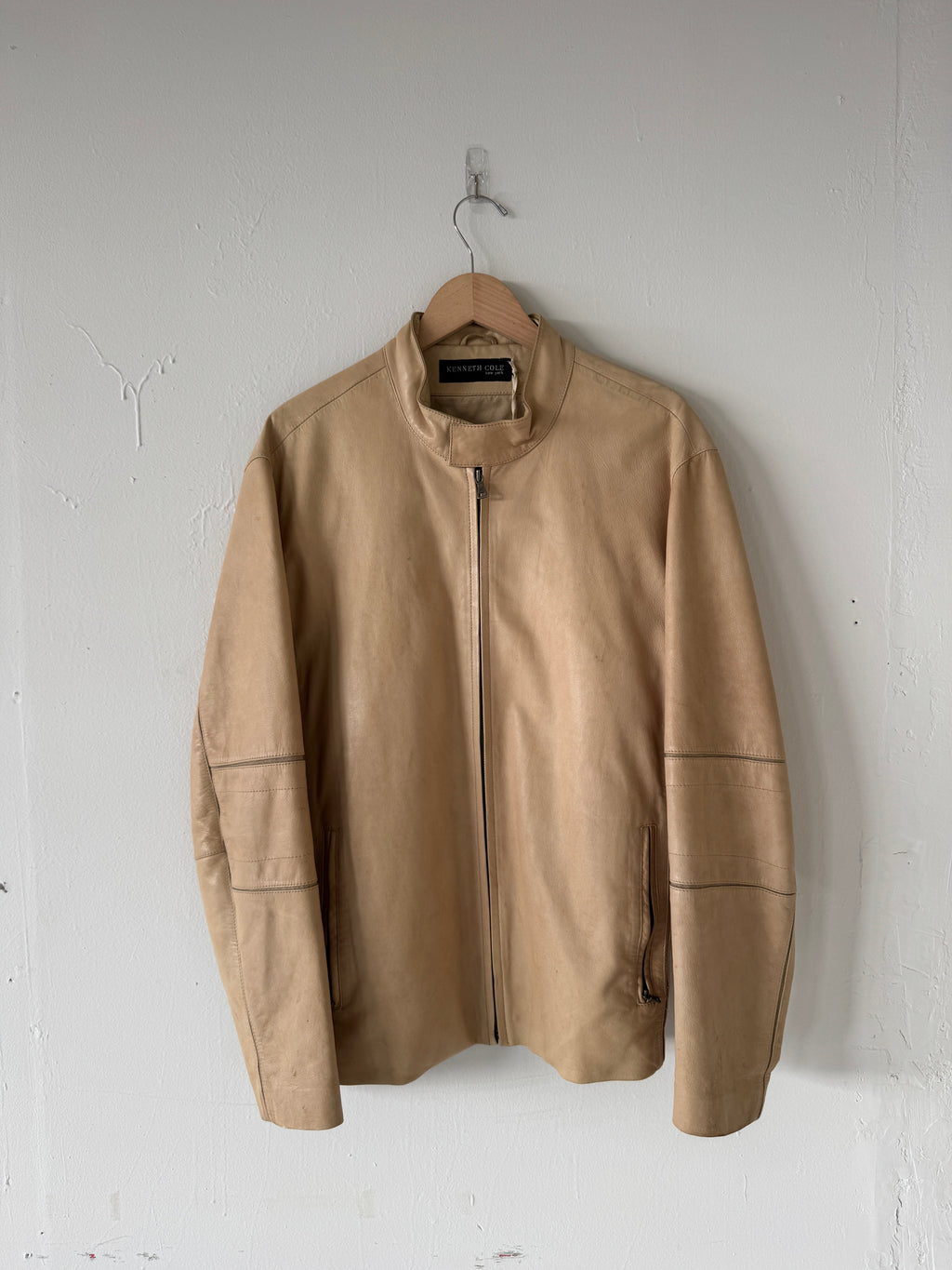 Soft Zip Leather Jacket