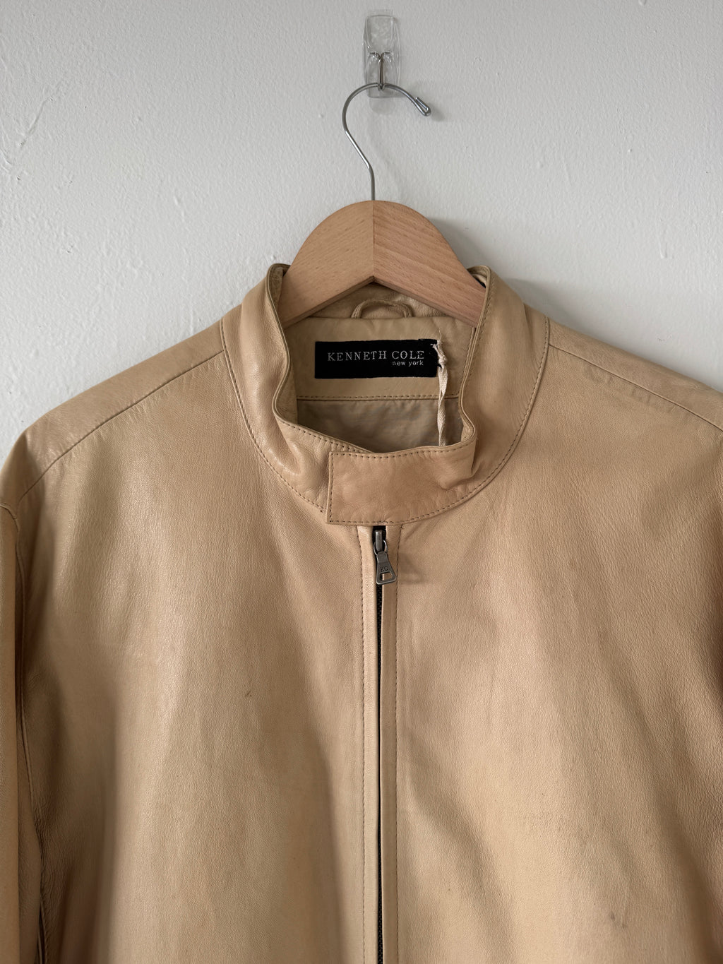 Soft Zip Leather Jacket