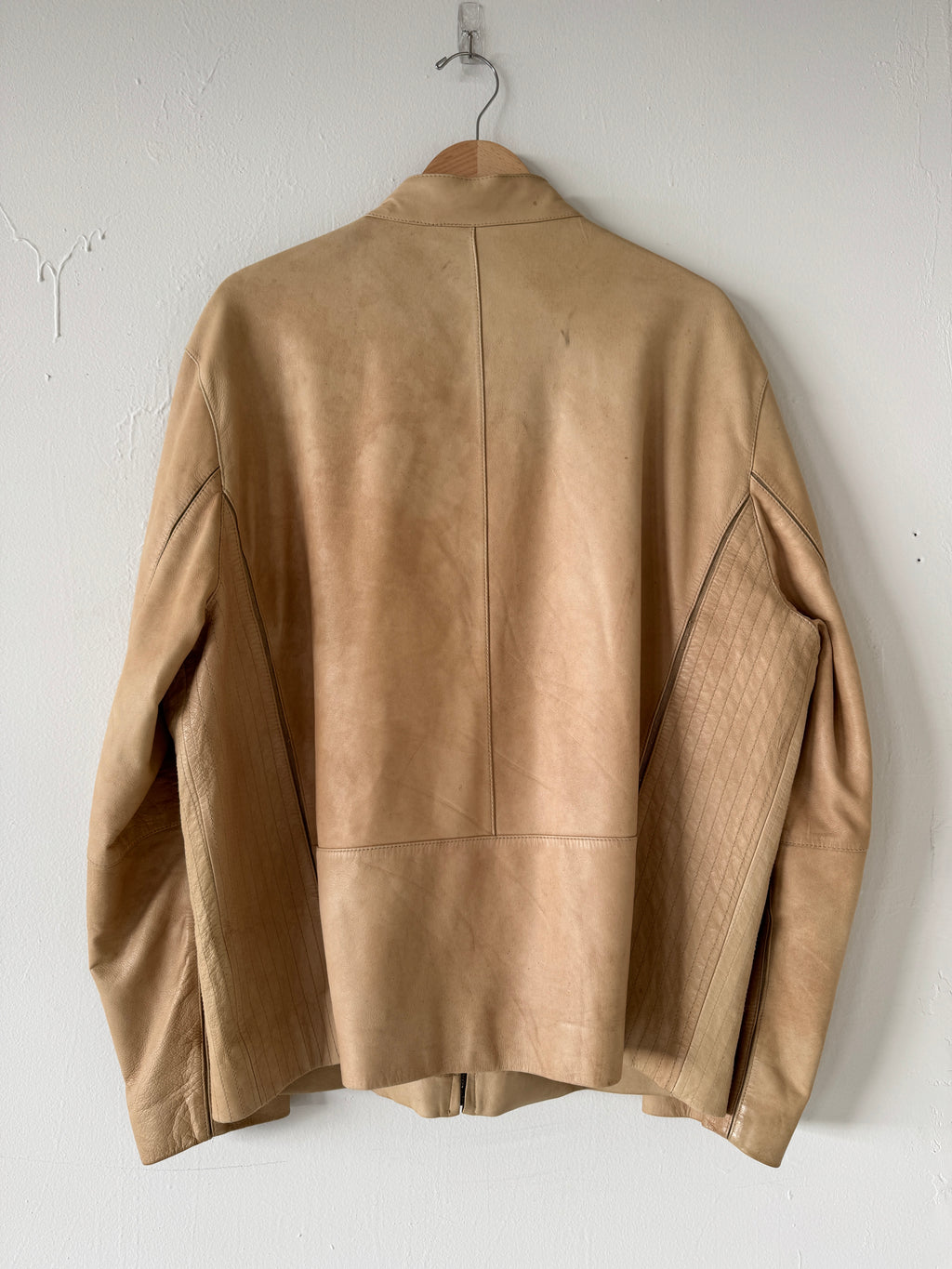 Soft Zip Leather Jacket