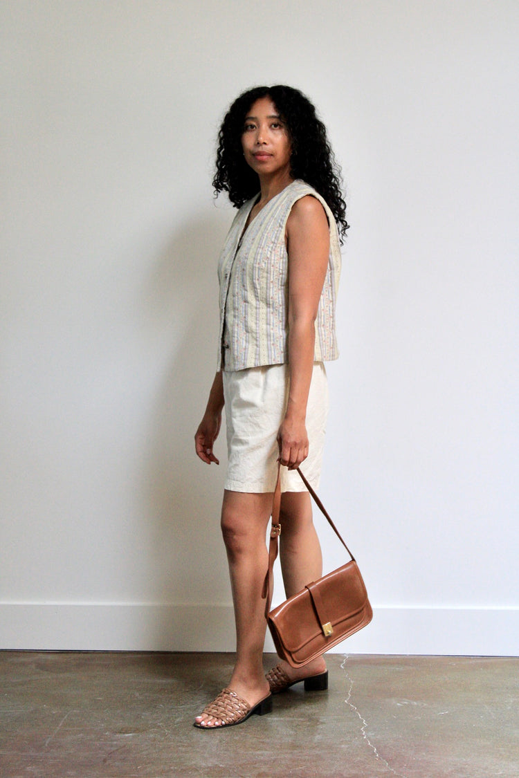 Chestnut Leather Crossbody Bag