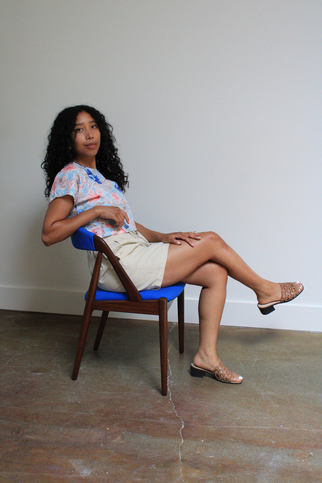 Watercolor Floral Crop Top