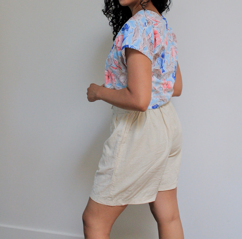 Watercolor Floral Crop Top