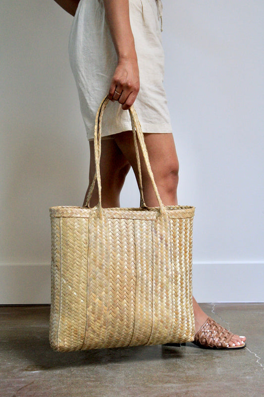 Woven Straw Tote