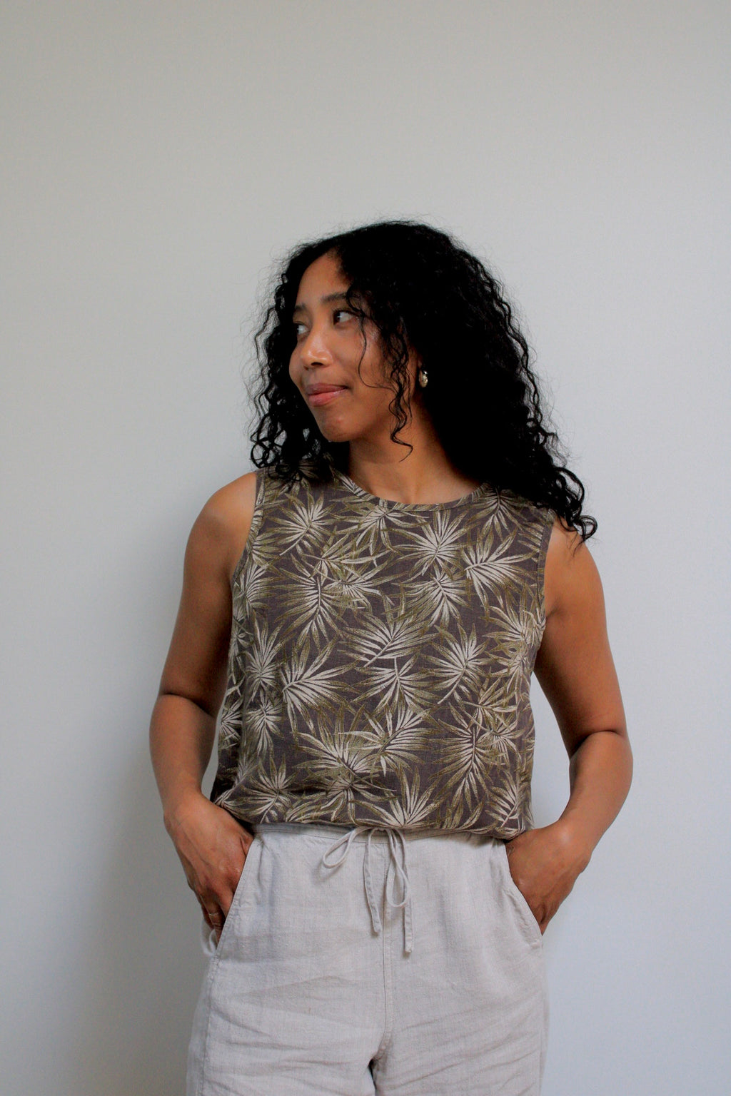 Sandy Linen Drawstring Pants