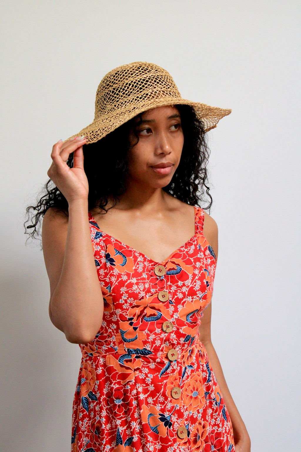 Open Weave Wide Brim Sunhat