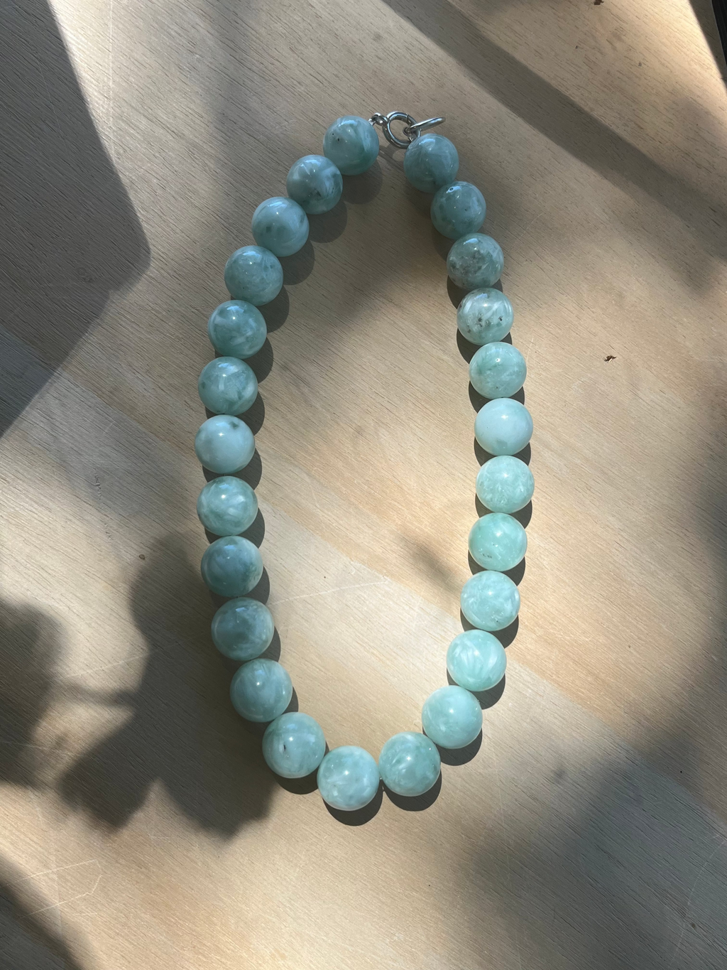 Green Moonstone Bubble Necklace