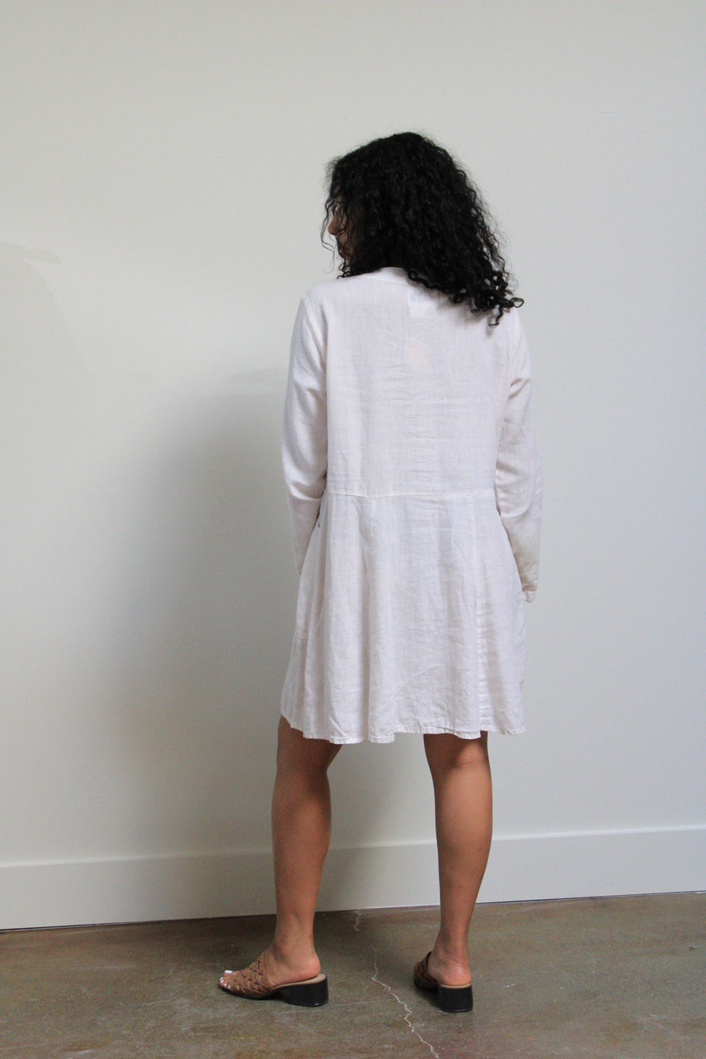 Oatmilk Flax Long Sleeve Jubilation Dress