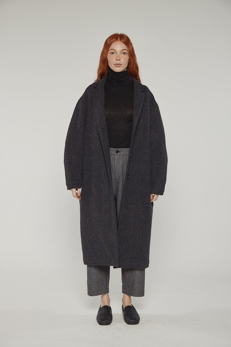 Cocoon Sleeve Maxi Coat