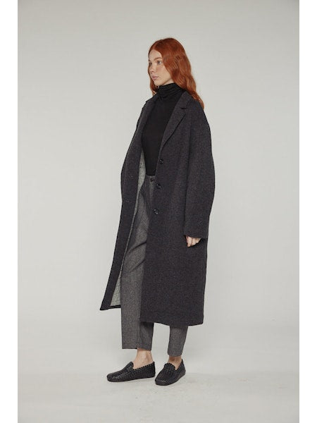 Cocoon Sleeve Maxi Coat