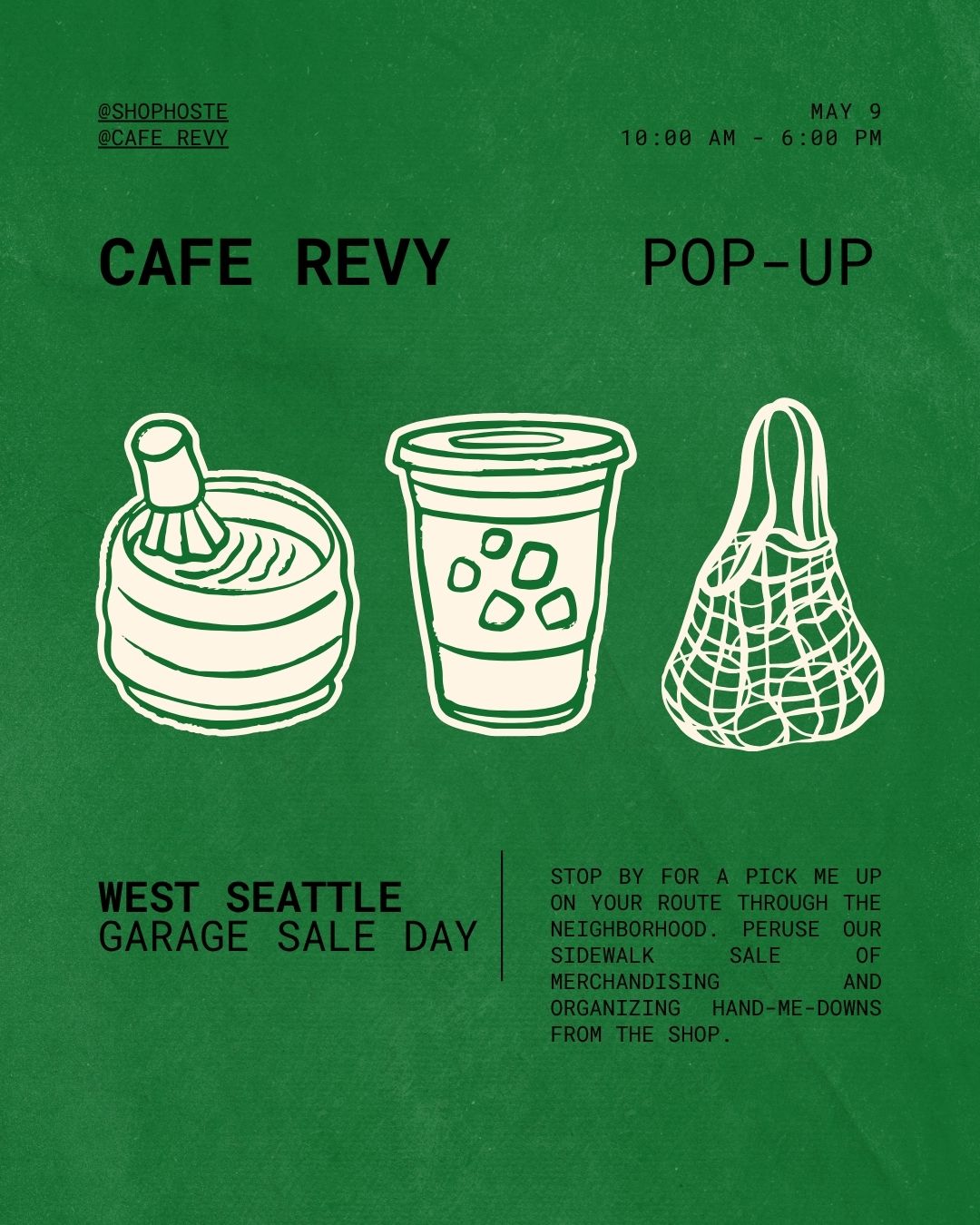 WS Garage Sale Day Respite w/ Cafe Revy - 5/9
