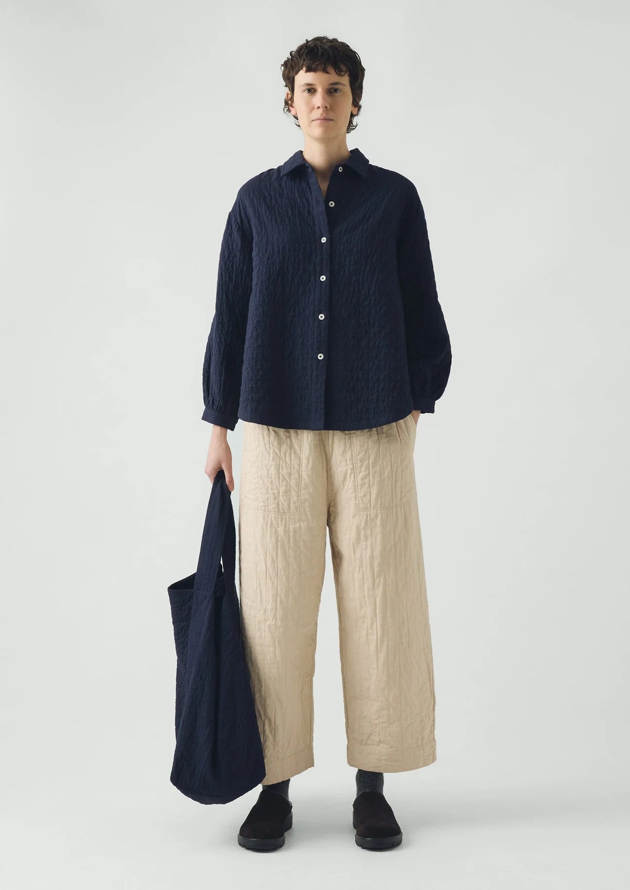 Quilted Cotton Barrel Leg