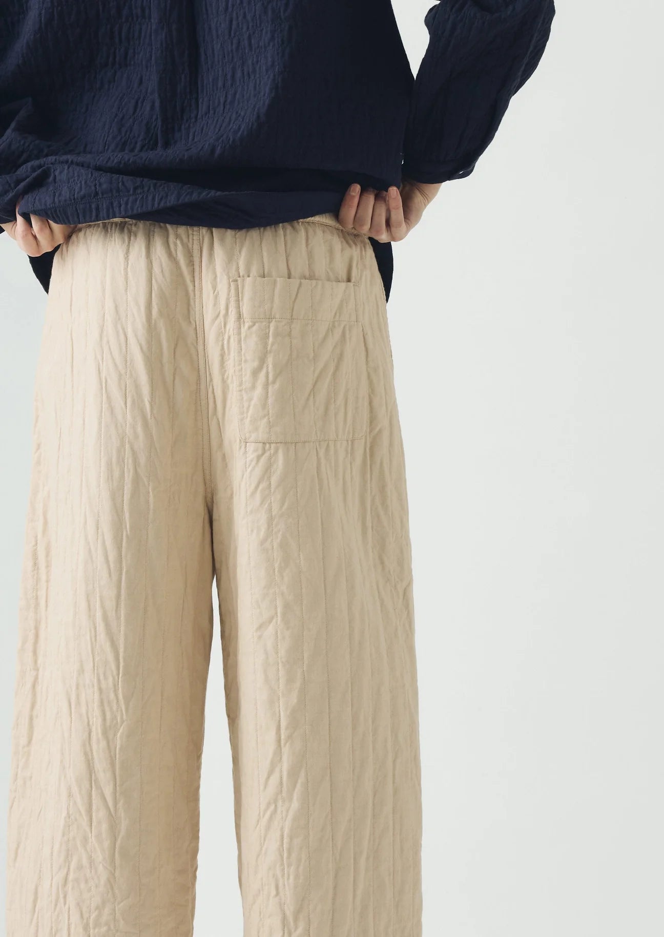 Quilted Cotton Barrel Leg