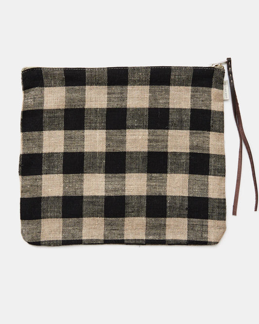 Linen Zip Pouch Small