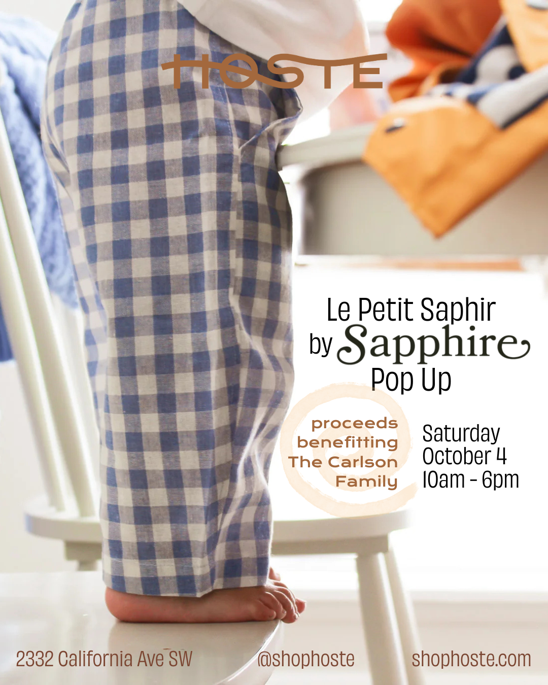 Le Petit Saphir Pop Up - 10/4