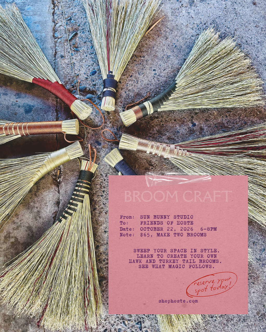 Broom Making Workshop w/ Sun Bunny Studio - 10/22