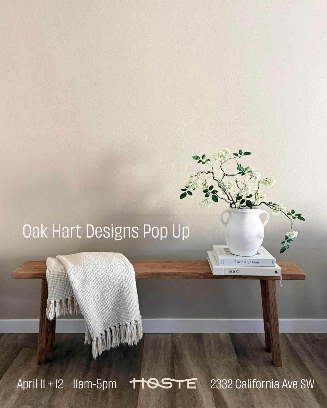 Oak Hart Pop Up - 4/11+12